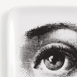 Fornasetti Posacenere Di Design^Posacenere Occhio Bianco Nero