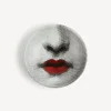 Fornasetti Posacenere Di Design^Posacenere Red Lips - Tema E Variazioni N.397 Bianco/Nero/Rosso