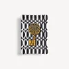 Fornasetti Posacenere Di Design^Posacenere Rettangolare Chiavi & Losanghe Bianco/Nero/Oro