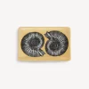 Fornasetti Posacenere Di Design^Posacenere Rettangolare Giro Di Conchiglie Bianco/Nero/Oro