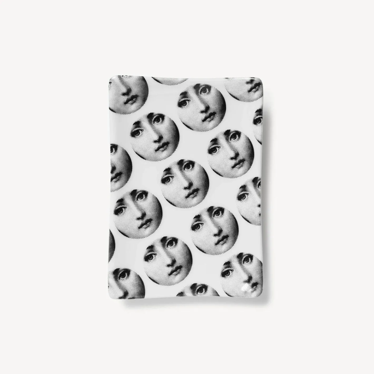 Fornasetti Posacenere Di Design^Posacenere Rettangolare Tema E Variazioni N.197 Bianco Nero
