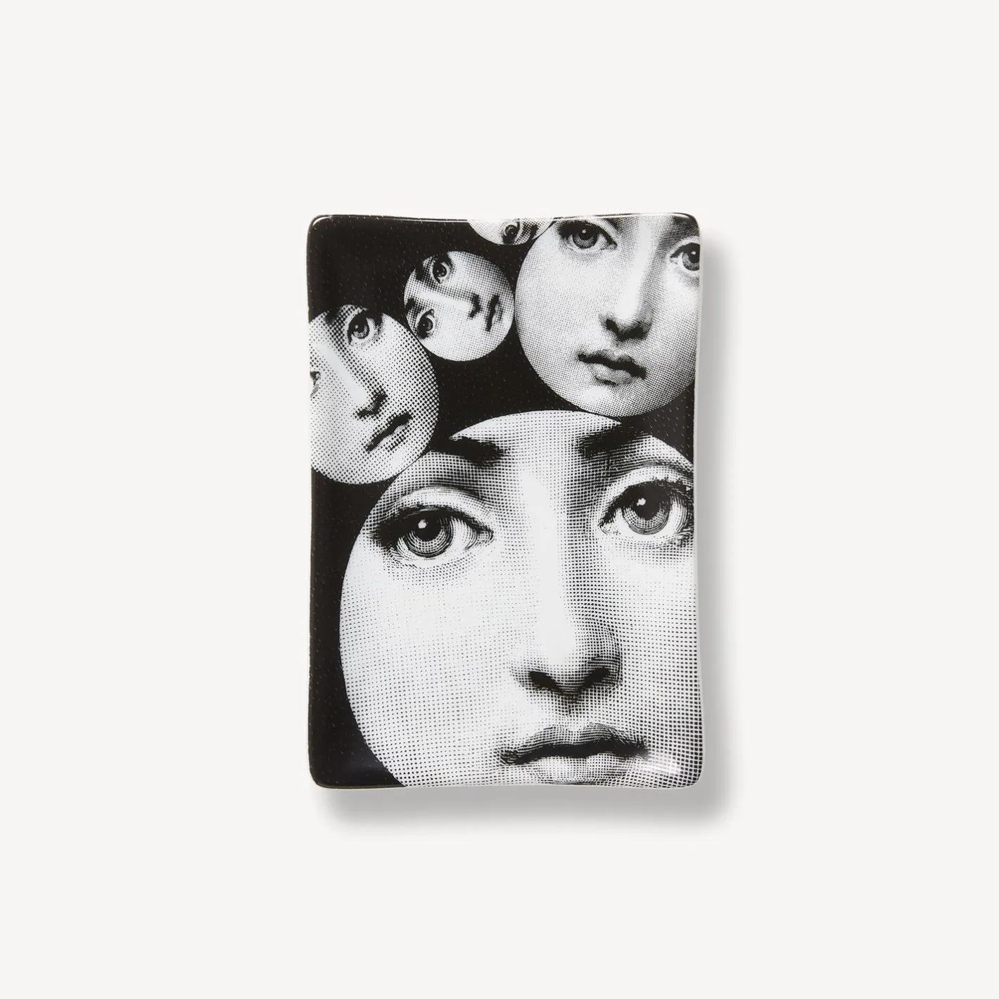 Fornasetti Posacenere Di Design^Posacenere Rettangolare Tema E Variazioni N.242 Bianco Nero
