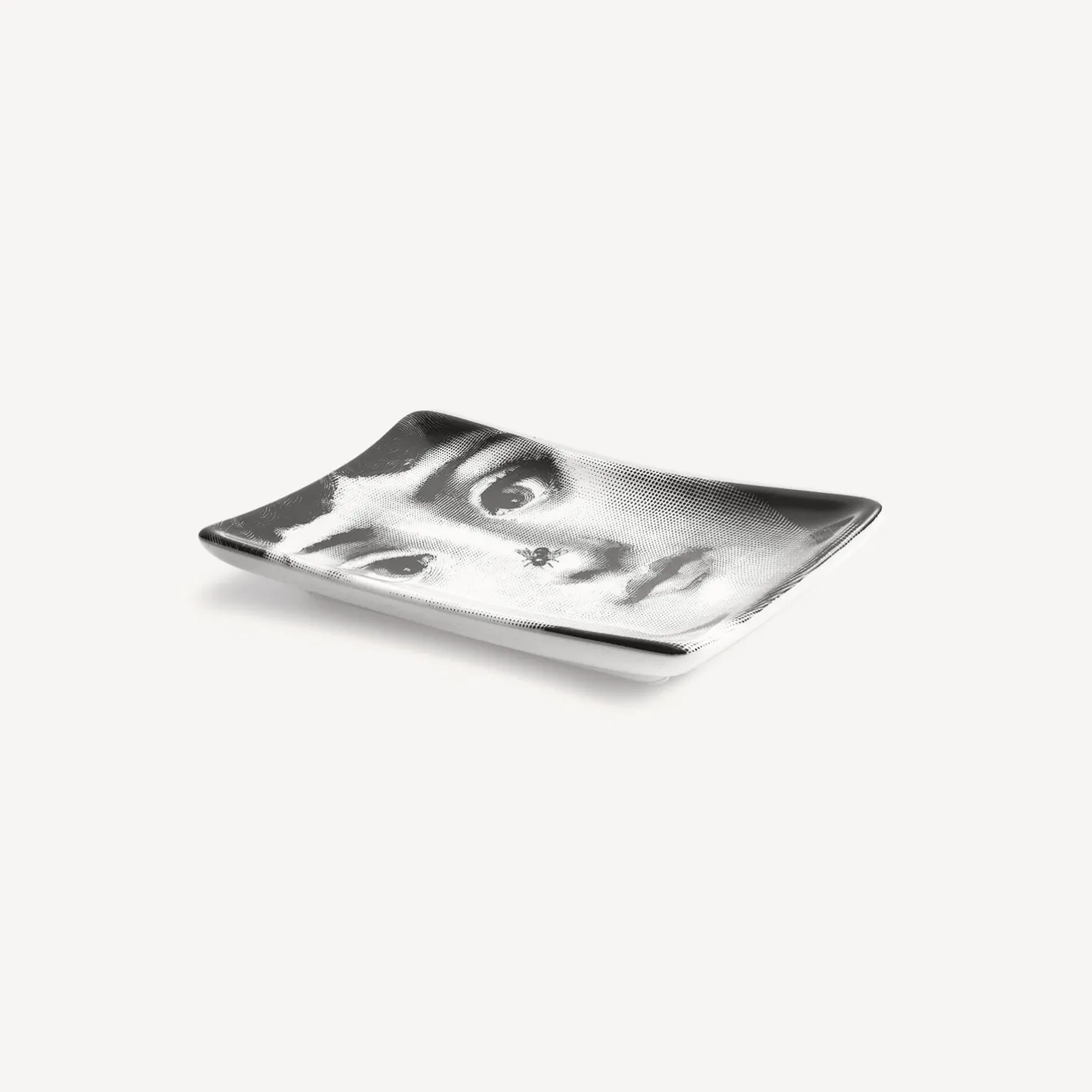 Fornasetti Posacenere Di Design^Posacenere Rettangolare Tema E Variazioni N.363 Bianco Nero