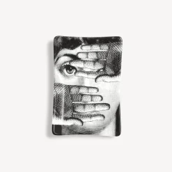 Fornasetti Posacenere Di Design^Posacenere Rettangolare Tema E Variazioni N.154 Bianco Nero
