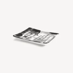 Fornasetti Posacenere Di Design^Posacenere Rettangolare Tema E Variazioni N.154 Bianco Nero