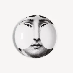 Fornasetti Posacenere Di Design^Posacenere Rotondo Tema E Variazioni N.149 Bianco Nero