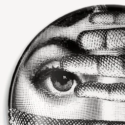 Fornasetti Posacenere Di Design^Posacenere Rotondo Tema E Variazioni N.154 Bianco Nero