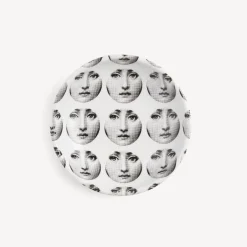 Fornasetti Posacenere Di Design^Posacenere Rotondo Tema E Variazioni N.197 Bianco Nero