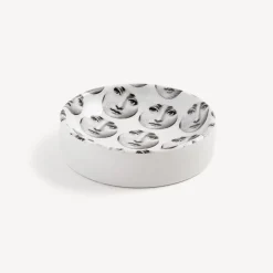 Fornasetti Posacenere Di Design^Posacenere Rotondo Tema E Variazioni N.197 Bianco Nero