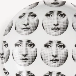 Fornasetti Posacenere Di Design^Posacenere Rotondo Tema E Variazioni N.197 Bianco Nero
