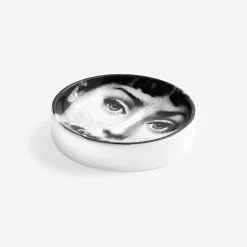 Fornasetti Posacenere Di Design^Posacenere Rotondo Tema E Variazioni N.137 Bianco Nero