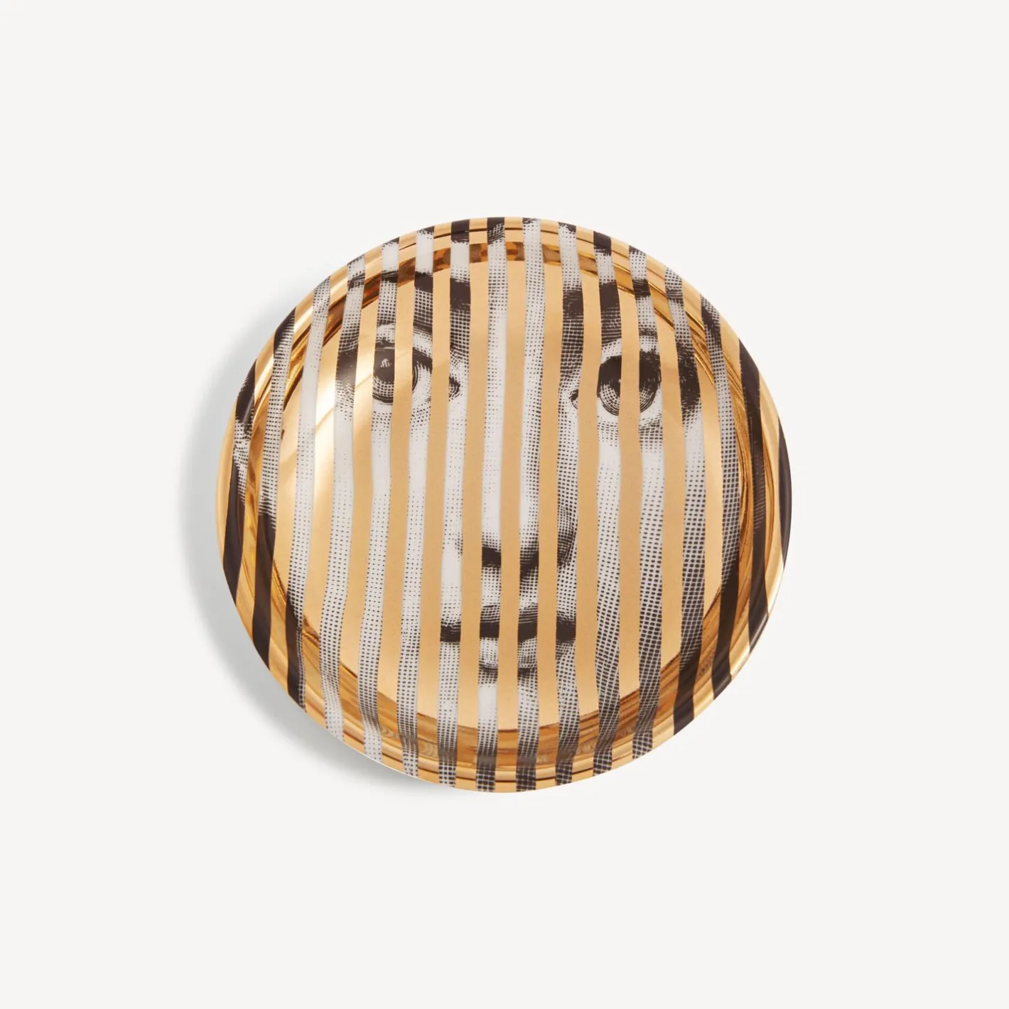 Fornasetti Posacenere Di Design^Posacenere Tema E Variazioni N.34 Bianco/Nero/Oro