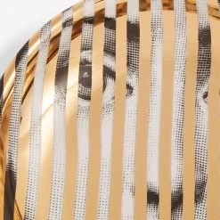 Fornasetti Posacenere Di Design^Posacenere Tema E Variazioni N.34 Bianco/Nero/Oro