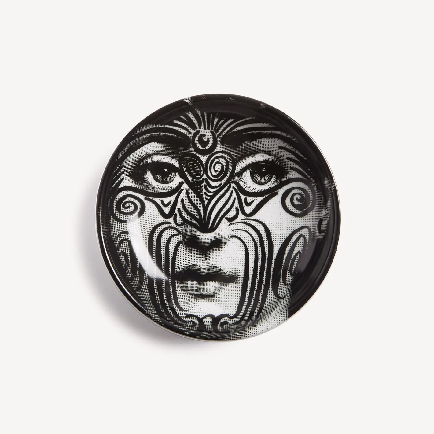 Fornasetti Posacenere Di Design^Posacenere Tema E Variazioni N.9 Bianco Nero