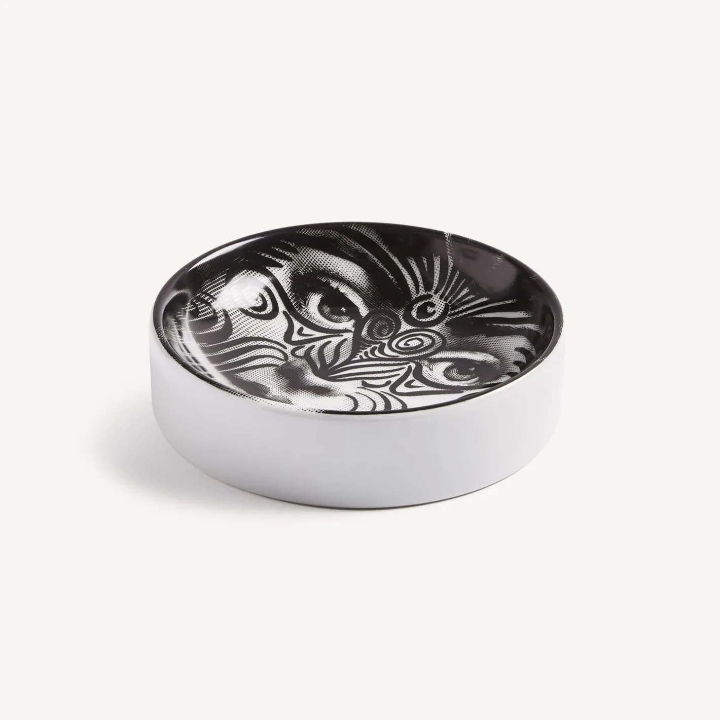 Fornasetti Posacenere Di Design^Posacenere Tema E Variazioni N.9 Bianco Nero