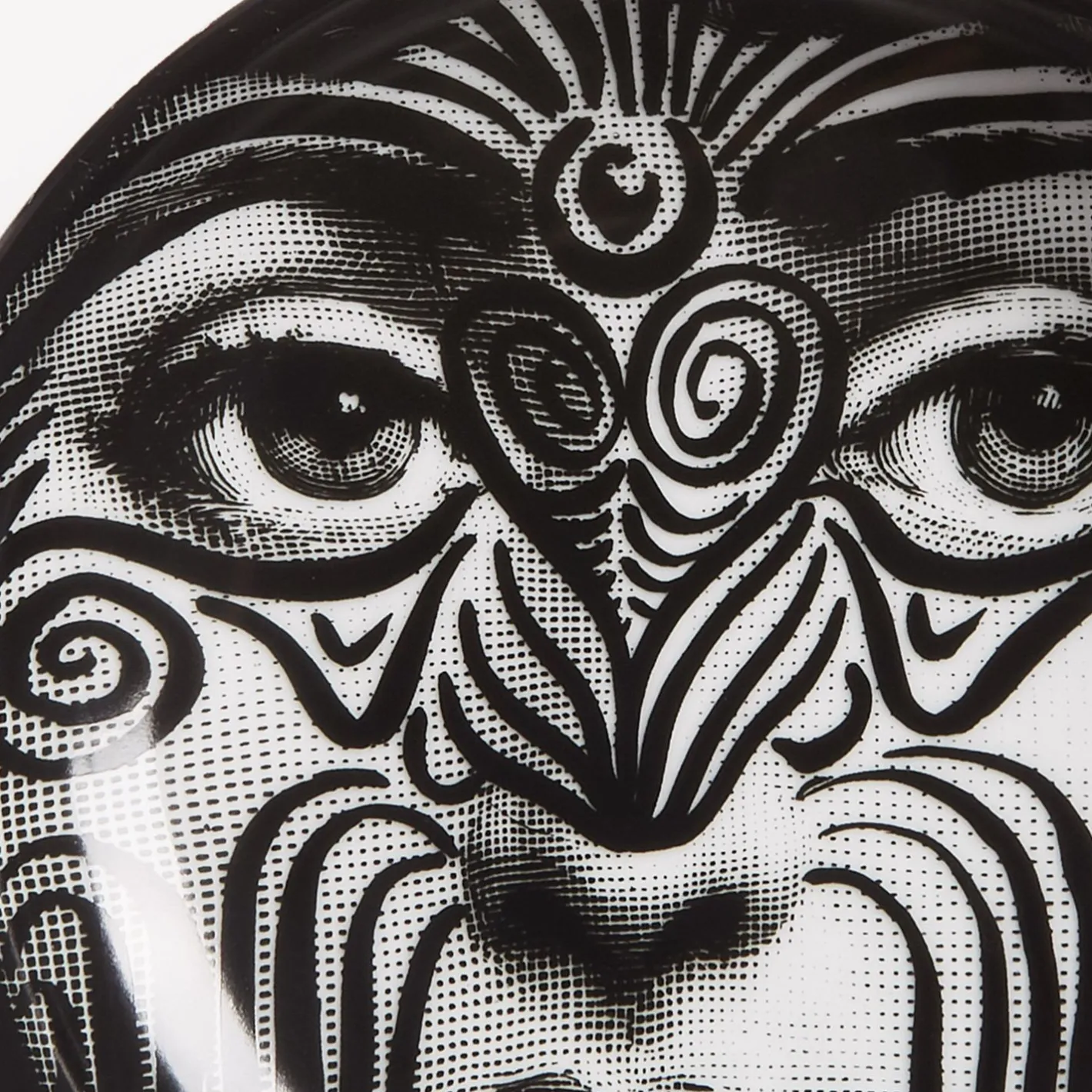 Fornasetti Posacenere Di Design^Posacenere Tema E Variazioni N.9 Bianco Nero