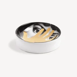 Fornasetti Posacenere Di Design^Posacenere Tema E Variazioni N.16 Bianco/Nero/Oro