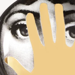 Fornasetti Posacenere Di Design^Posacenere Tema E Variazioni N.16 Bianco/Nero/Oro