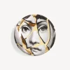 Fornasetti Posacenere Di Design^Posacenere Tema E Variazioni N.2 Bianco/Nero/Oro