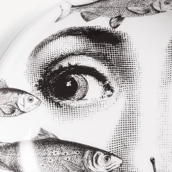 Fornasetti Posacenere Di Design^Posacenere Tema E Variazioni N.392 Bianco Nero