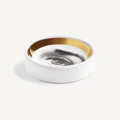 Fornasetti Posacenere Di Design^Posacenere Tema E Variazioni N.35 Bianco/Nero/Oro