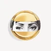 Fornasetti Posacenere Di Design^Posacenere Tema E Variazioni N.32 Bianco/Nero/Oro