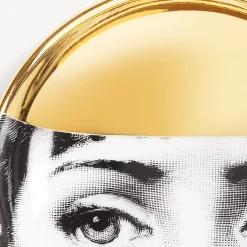 Fornasetti Posacenere Di Design^Posacenere Tema E Variazioni N.32 Bianco/Nero/Oro