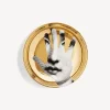 Fornasetti Posacenere Di Design^Posacenere Tema E Variazioni N.15 Bianco/Nero/Oro