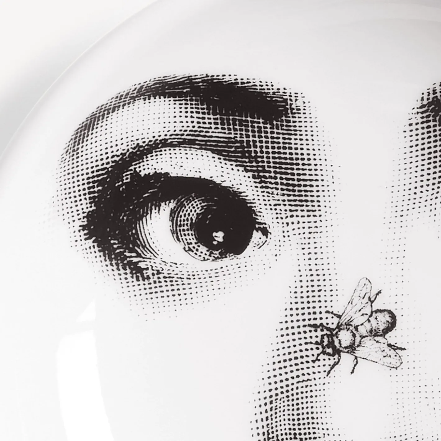 Fornasetti Posacenere Di Design^Posacenere Tema E Variazioni N.396 Bianco Nero