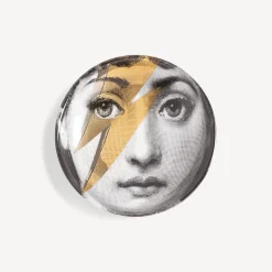 Fornasetti Posacenere Di Design^Posacenere Tema E Variazioni N.375 Bianco/Nero/Oro