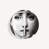 Fornasetti Posacenere Di Design^Posacenere Tema E Variazioni N.334 Bianco Nero