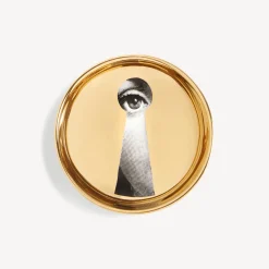 Fornasetti Posacenere Di Design^Posacenere Tema E Variazioni N.14 Bianco/Nero/Oro