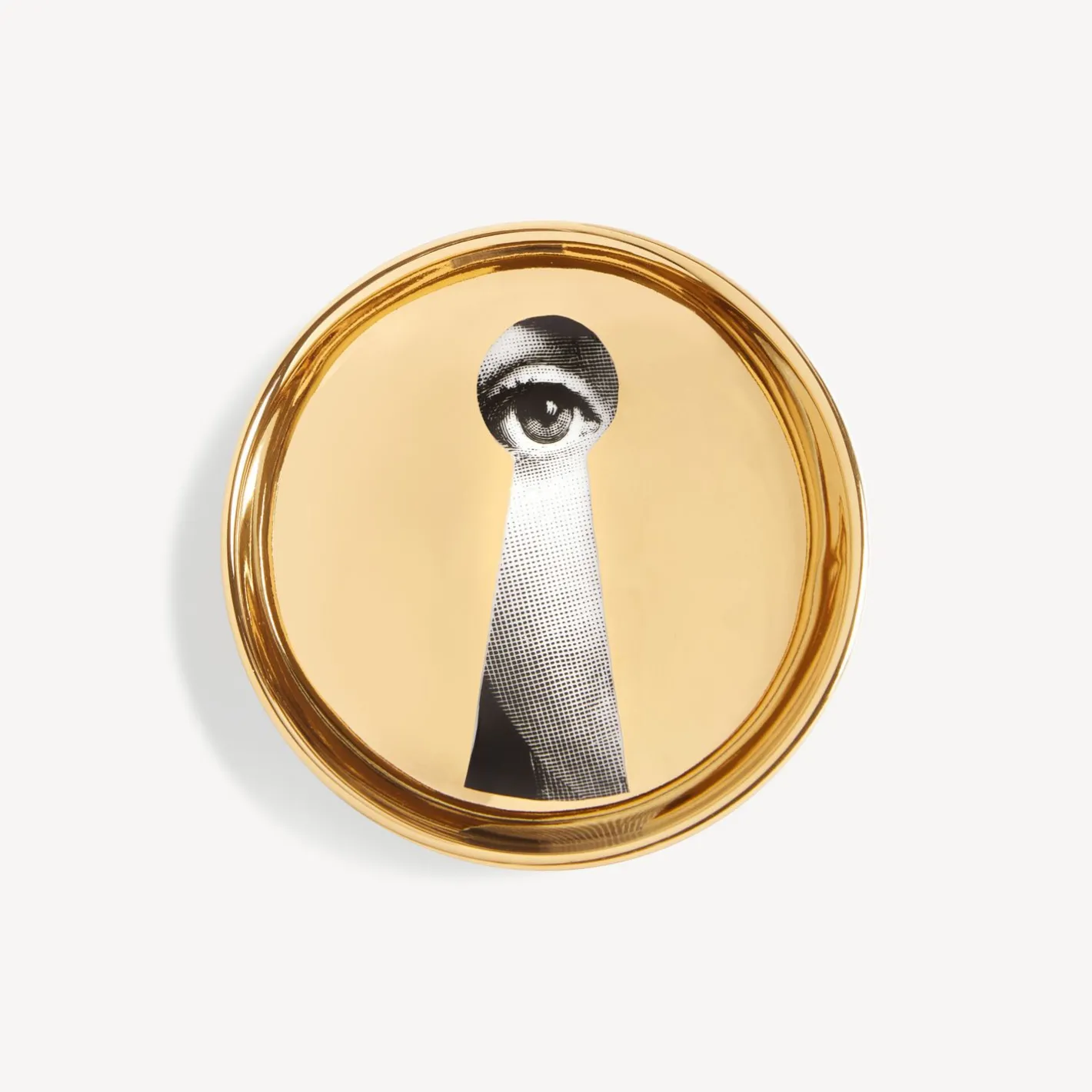 Fornasetti Posacenere Di Design^Posacenere Tema E Variazioni N.14 Bianco/Nero/Oro