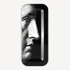 Fornasetti Vassoi E Pliants Decorativi^Profilo Vassoio Rettangolare Bianco Nero