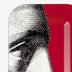 Fornasetti Vassoi E Pliants Decorativi^Profilo Vassoio Rettangolare Bianco/Nero/Rosso