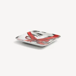 Fornasetti Posacenere Di Design^Regalo Posacenere Bianco/Nero/Rosso