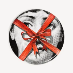 Fornasetti Sgabelli^Regalo Sgabello Bianco/Nero/Rosso