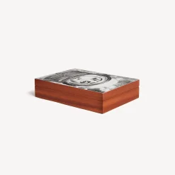 Fornasetti Scatole Per Guanti^Scatola In Legno Palombara Bianco Nero