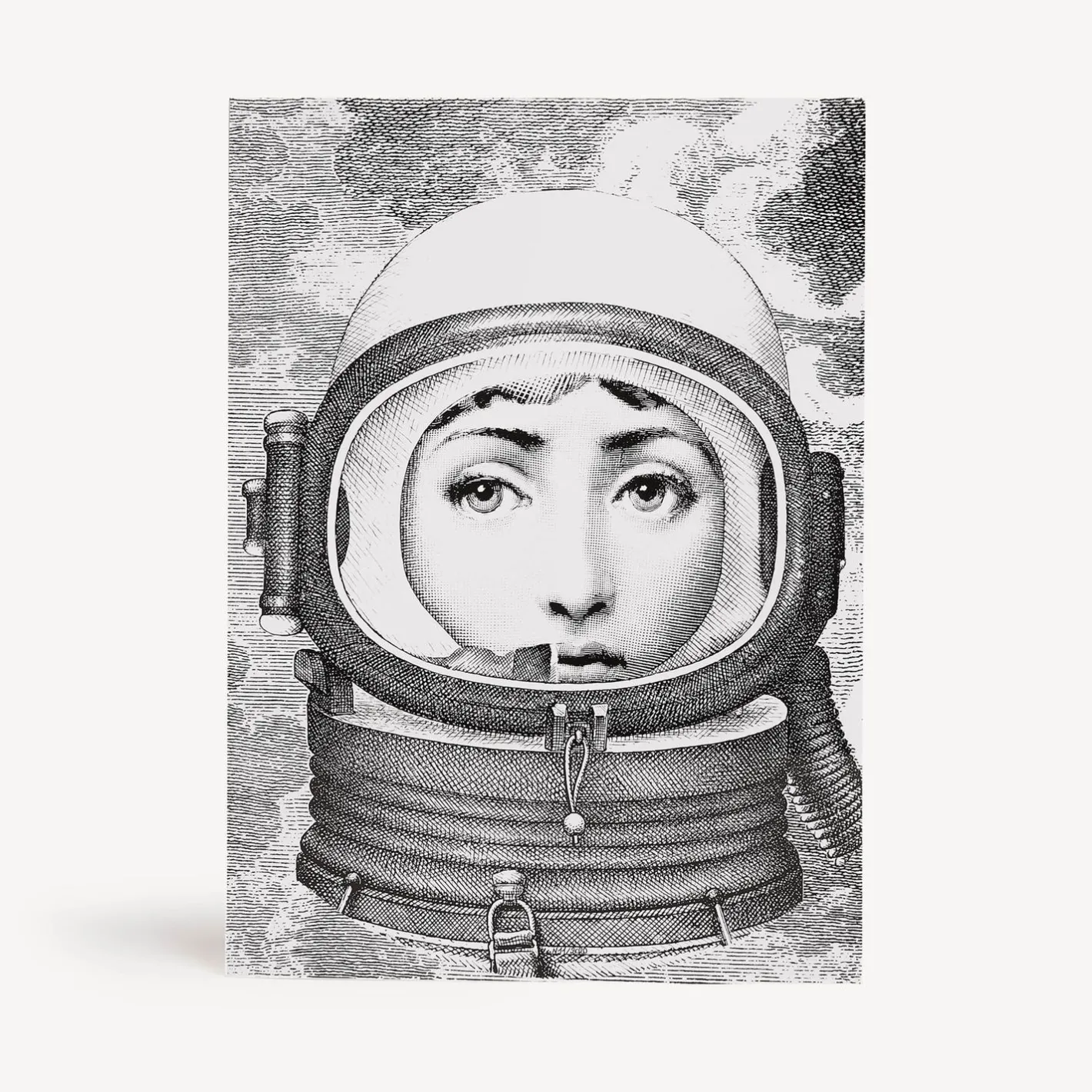 Fornasetti Scatole Per Guanti^Scatola In Legno Palombara Bianco Nero