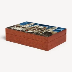 Fornasetti Scatole Per Guanti^Scatola Per Carte Da Gioco Citta Di Carte Multicolore