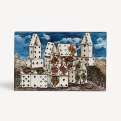 Fornasetti Scatole Per Guanti^Scatola Per Carte Da Gioco Citta Di Carte Multicolore