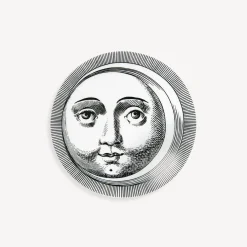 Fornasetti Piccoli Contenitori^Scatola Rotonda Luna Bianco Nero