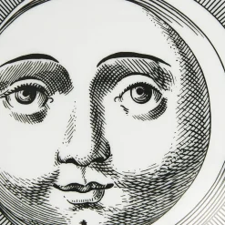 Fornasetti Piccoli Contenitori^Scatola Rotonda Luna Bianco Nero