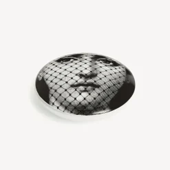 Fornasetti Piccoli Contenitori^Scatola Rotonda Tema E Variazioni N.78 Bianco Nero