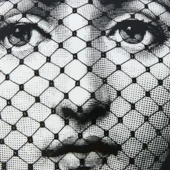 Fornasetti Piccoli Contenitori^Scatola Rotonda Tema E Variazioni N.78 Bianco Nero