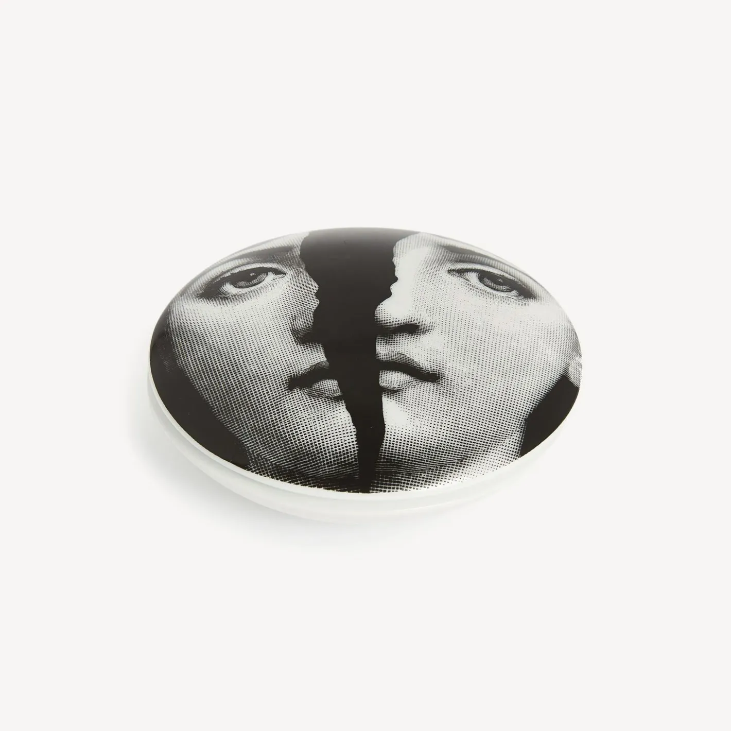 Fornasetti Piccoli Contenitori^Scatola Rotonda Tema E Variazioni N.10 Bianco Nero