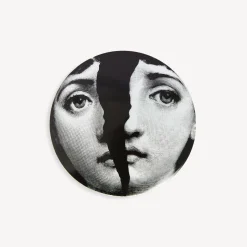 Fornasetti Piccoli Contenitori^Scatola Rotonda Tema E Variazioni N.10 Bianco Nero