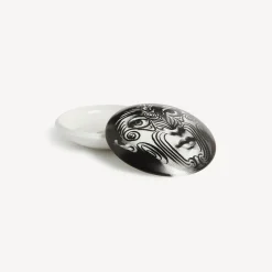 Fornasetti Piccoli Contenitori^Scatola Rotonda Tema E Variazioni N.9 Bianco Nero