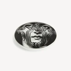 Fornasetti Piccoli Contenitori^Scatola Rotonda Tema E Variazioni N.9 Bianco Nero