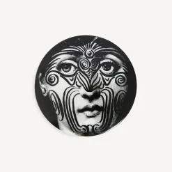Fornasetti Piccoli Contenitori^Scatola Rotonda Tema E Variazioni N.9 Bianco Nero